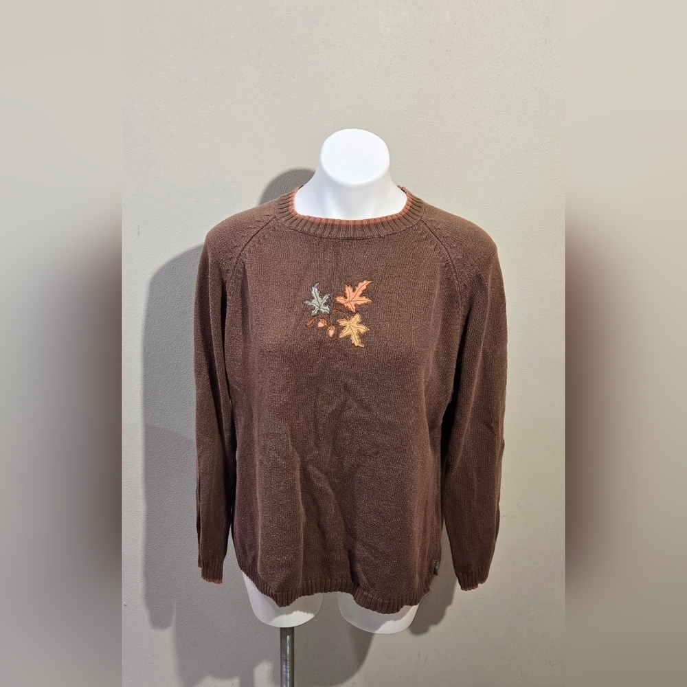 Woolrich Crewneck Sweater Brown, Fall Women's Size XL